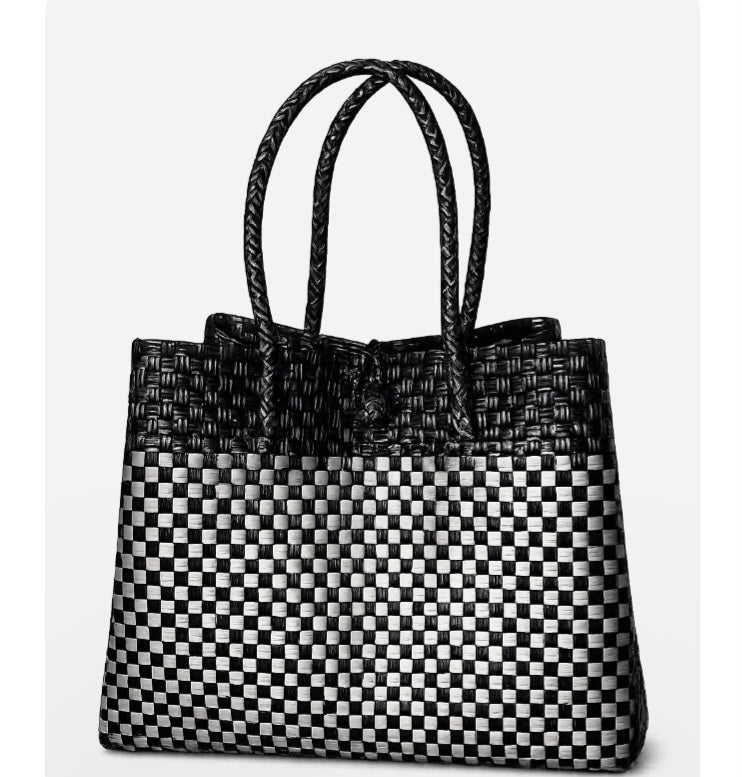 Francesca woven tote
