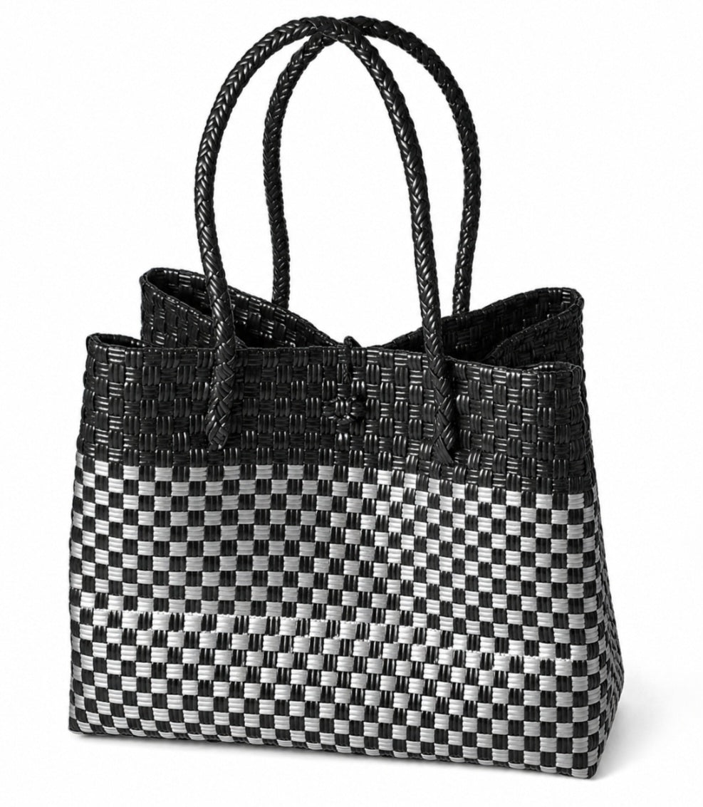 Francesca woven tote