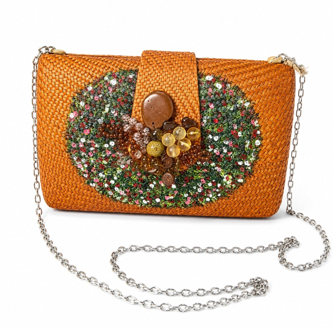 Amber Bloom clutch