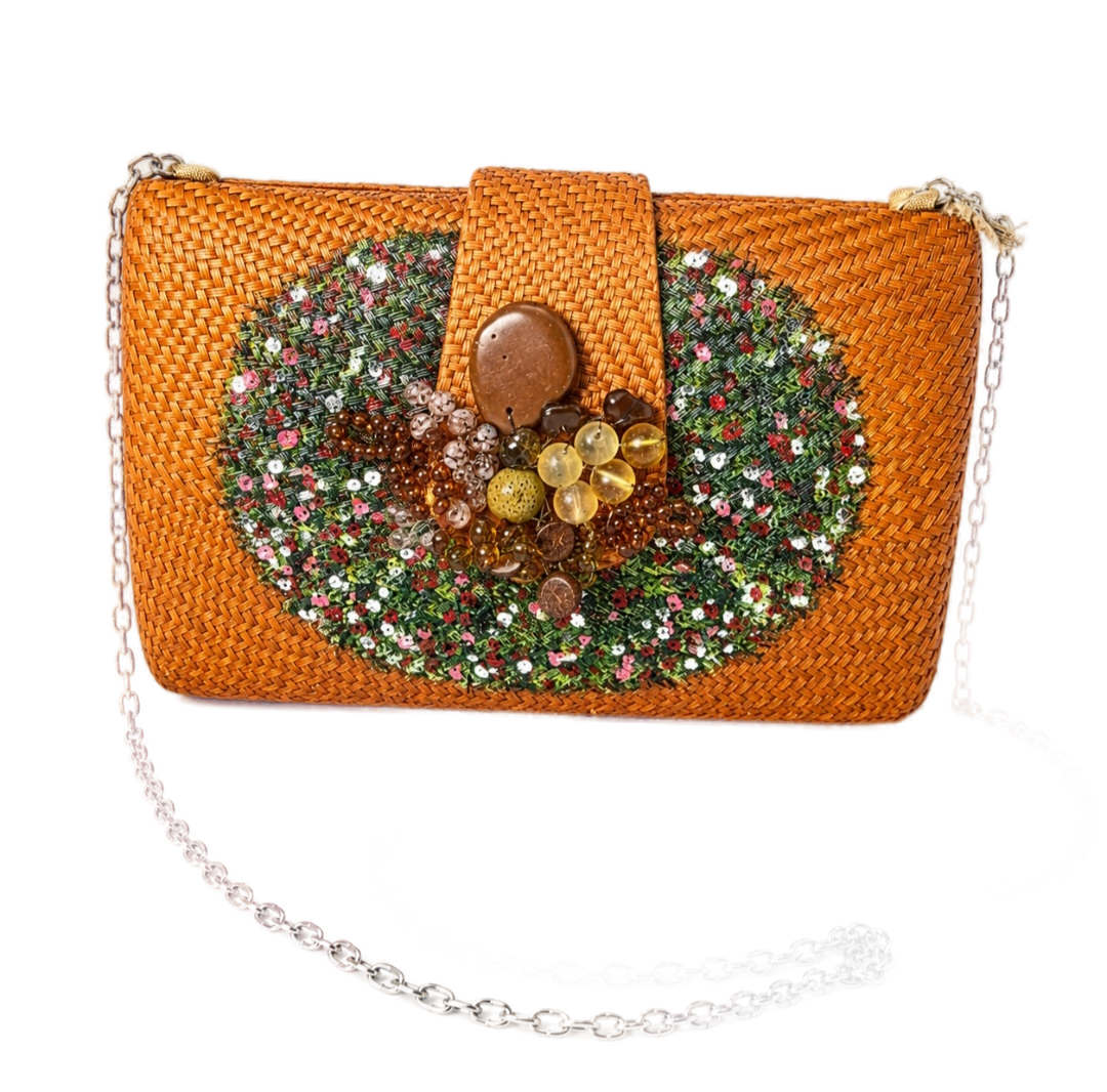 Amber Bloom clutch