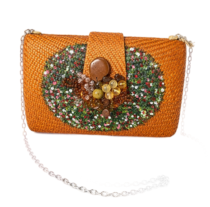 Amber Bloom clutch