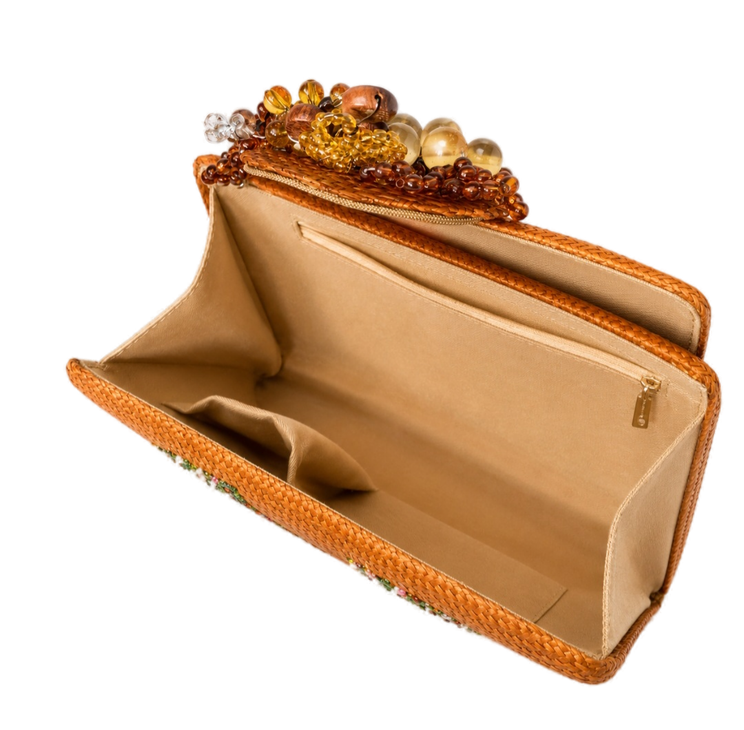 Amber Bloom clutch