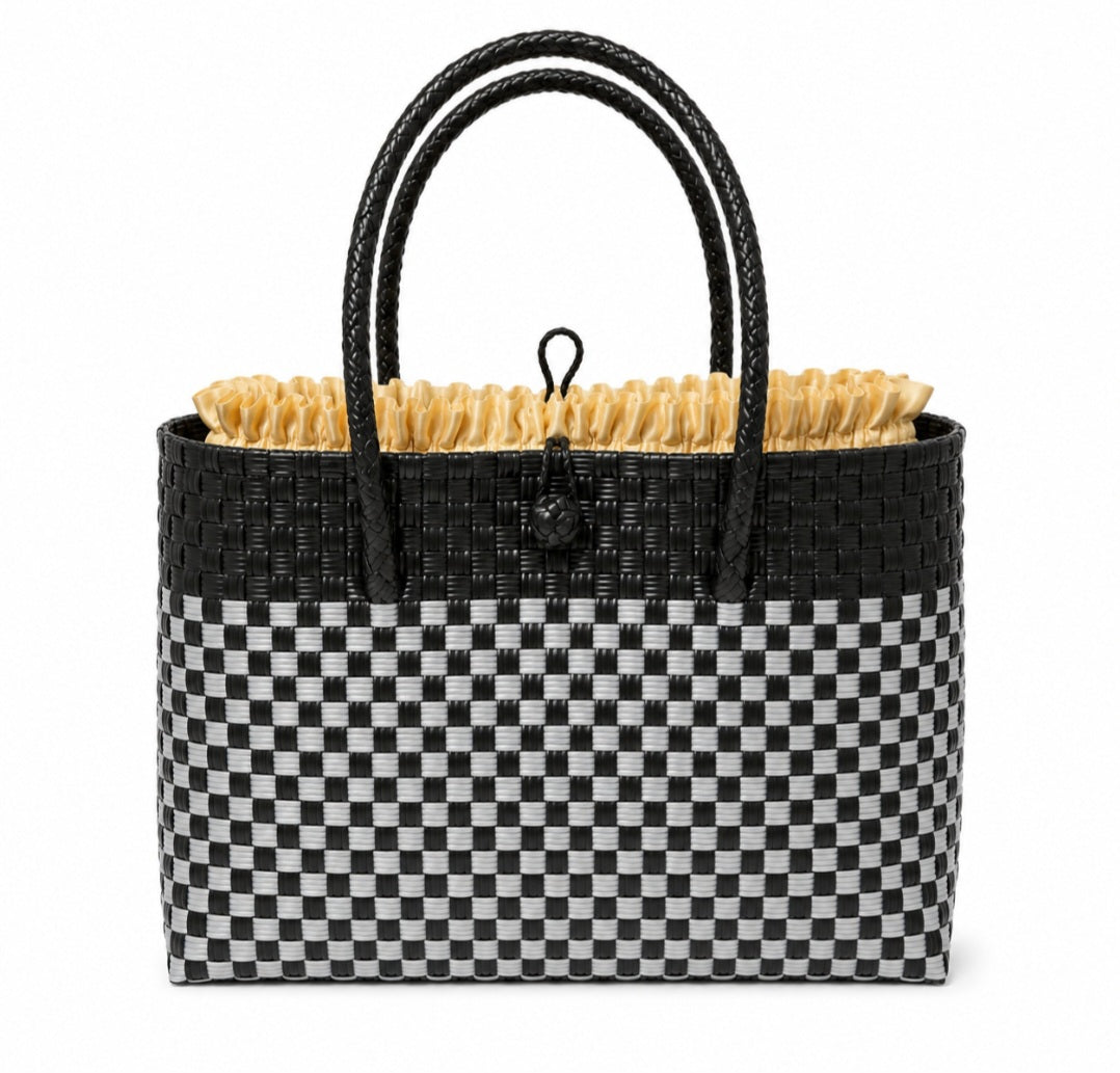 Francesca woven tote