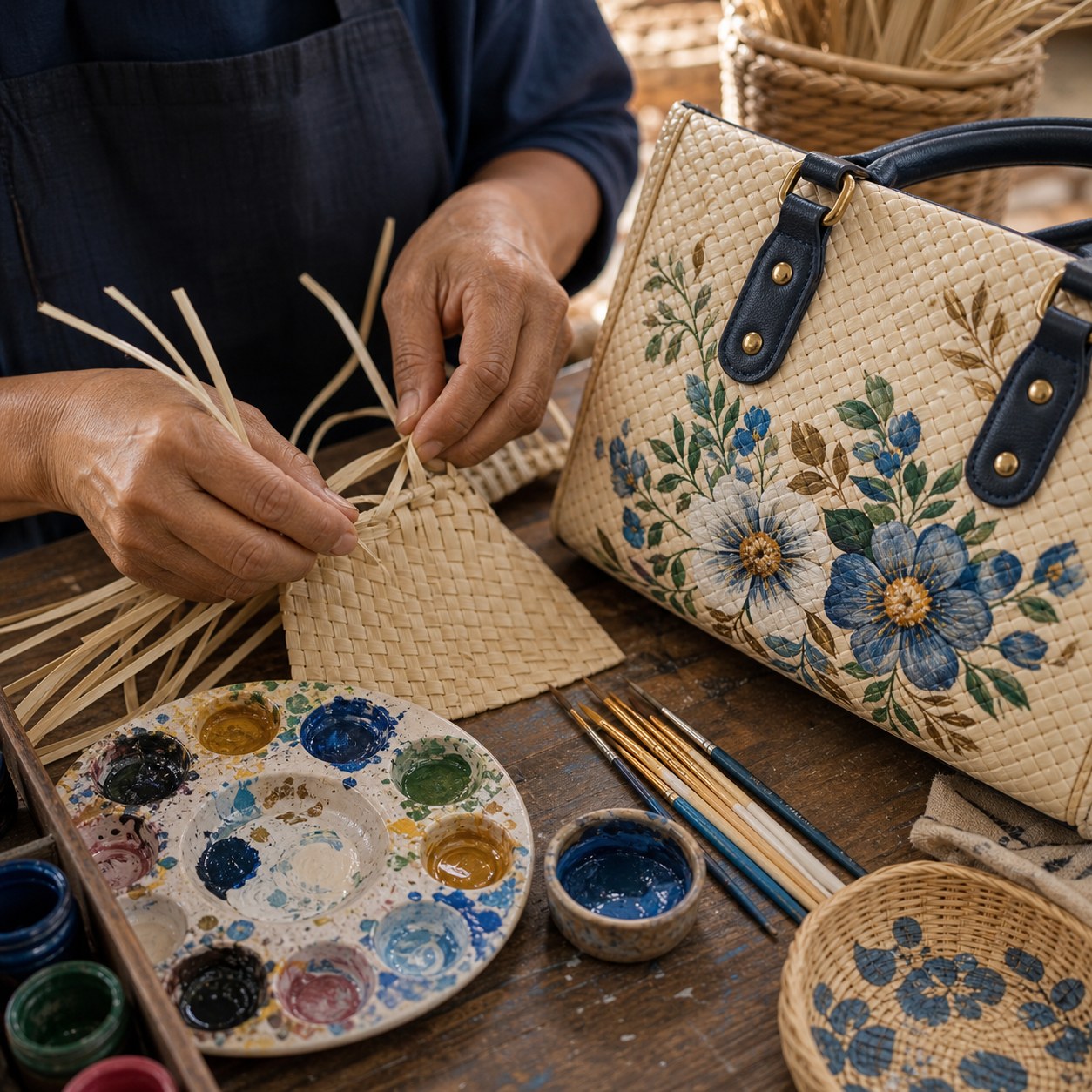 Woven by hand, painted with imagination
